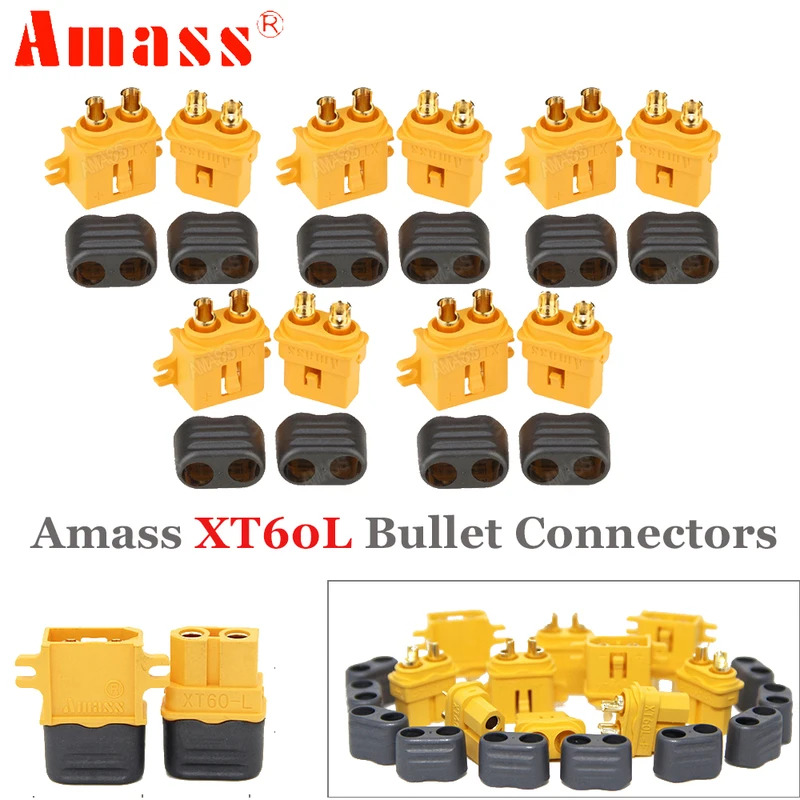 Drone Rc Truck - 5pair/lot Amass XT60-L XT60L Bullet Connectors