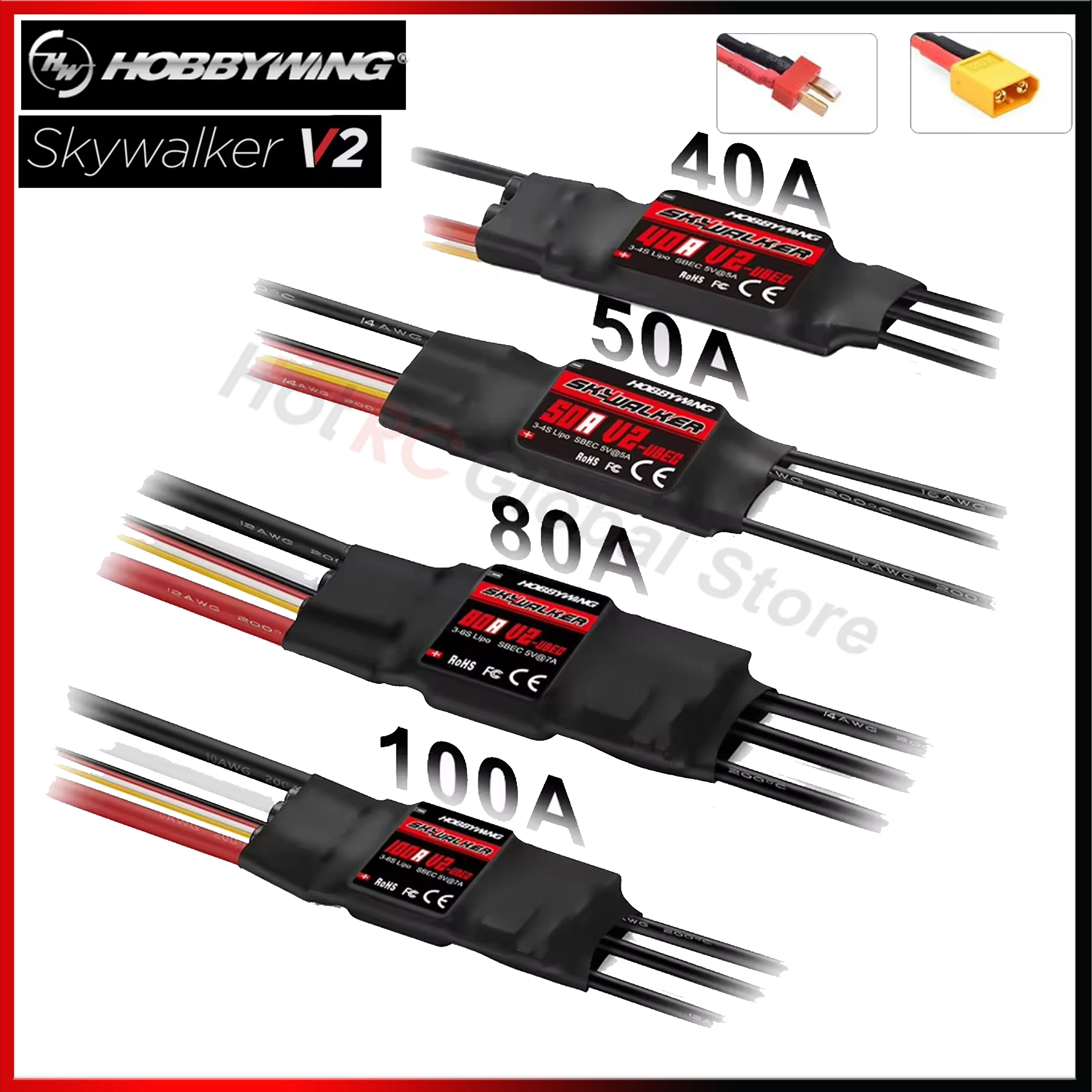 Rc Motor Drone - HOBBYWING Skywalker V2 Series 40A 50A