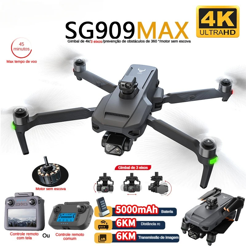 Drone Rc With Screen - ZLL SG909 SG909MAX Professional Drone With