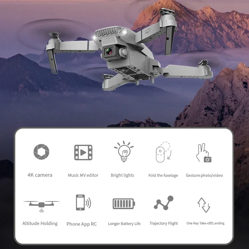 2026 New E88 Pro WIFI FPV Dron - Drone Rc E88 Pro recension och pris