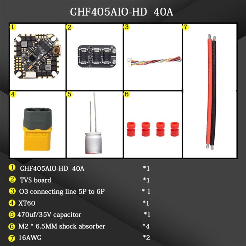 ABTI-GHF405AIO-HD 40A AIO Flig - Drone With Rc 2 recension och pris
