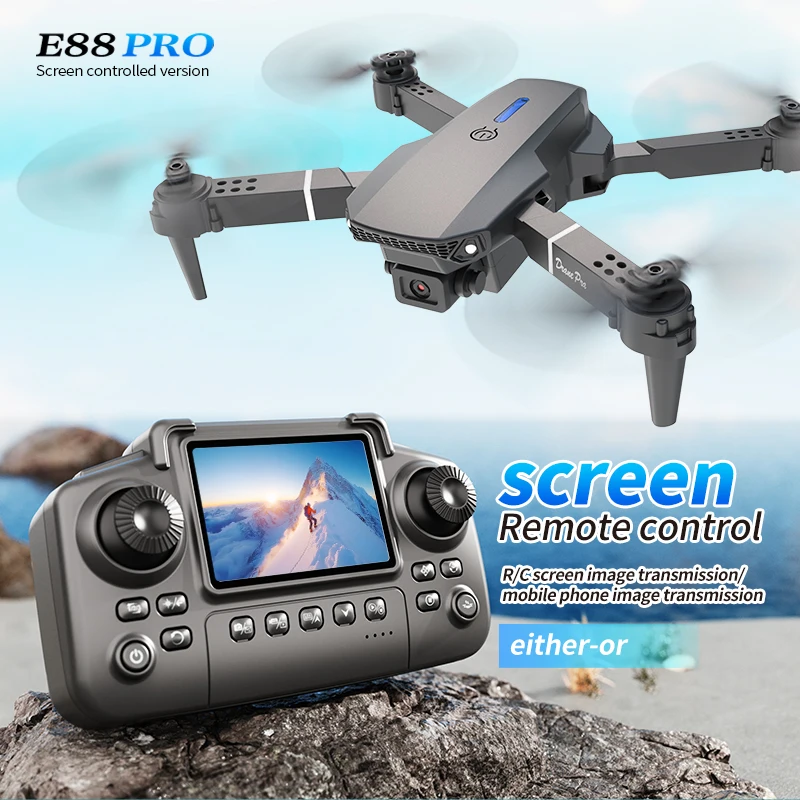 Professional E88 PRO Drone wit - Drone Rc E88 Pro recension och pris