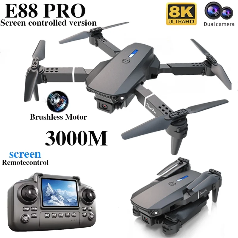 Professional E88 PRO Drone wit - Drone Rc E88 Pro recension och pris