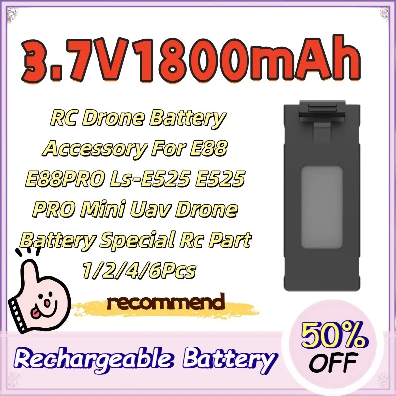 3.7V 1800mAh RC Drone Battery  - Drone Rc E88 Pro recension och pris