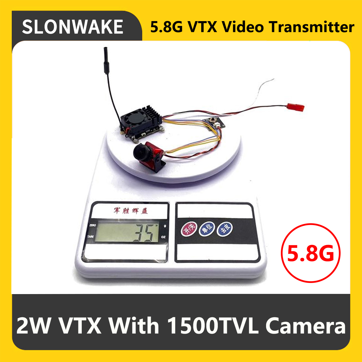 SLONWAKE 5.8G 2000mW FPV VTX T - Drone Rc Controller And Receiver recension och pris