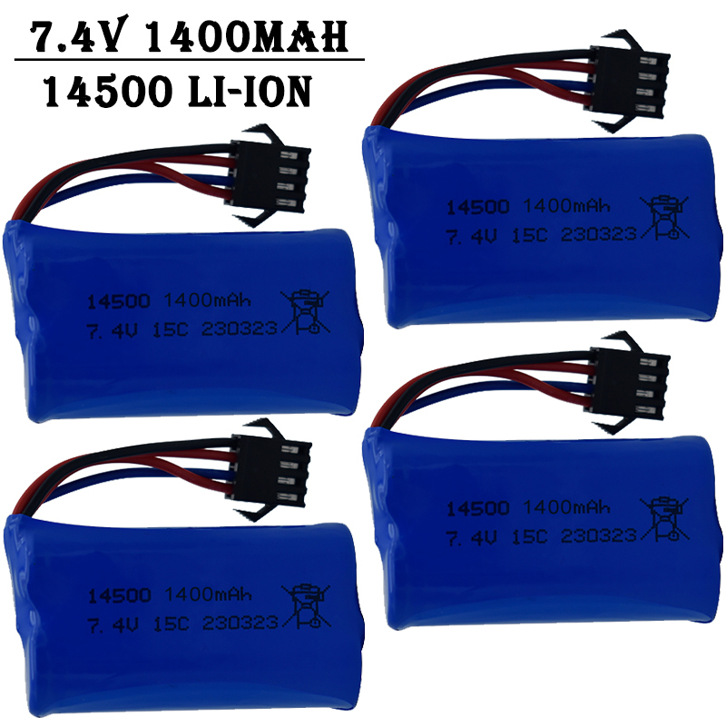 7.4V 1400mAh 14500 Lithium-Ion - Drone Rc Truck recension och pris
