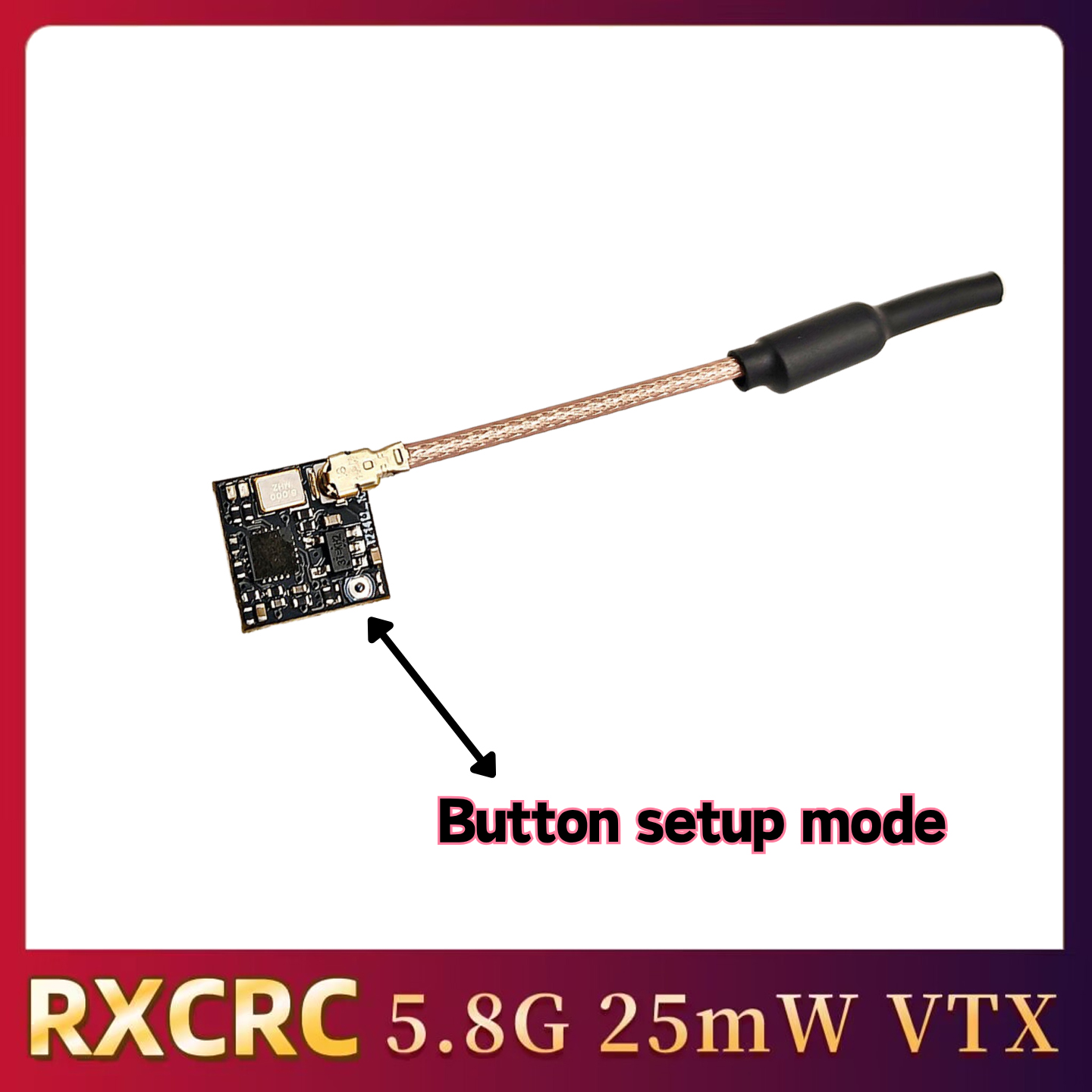 RXCRC 5.8GHz 48CH FPV 25mW Ana - Drone Rc Controller And Receiver recension och pris