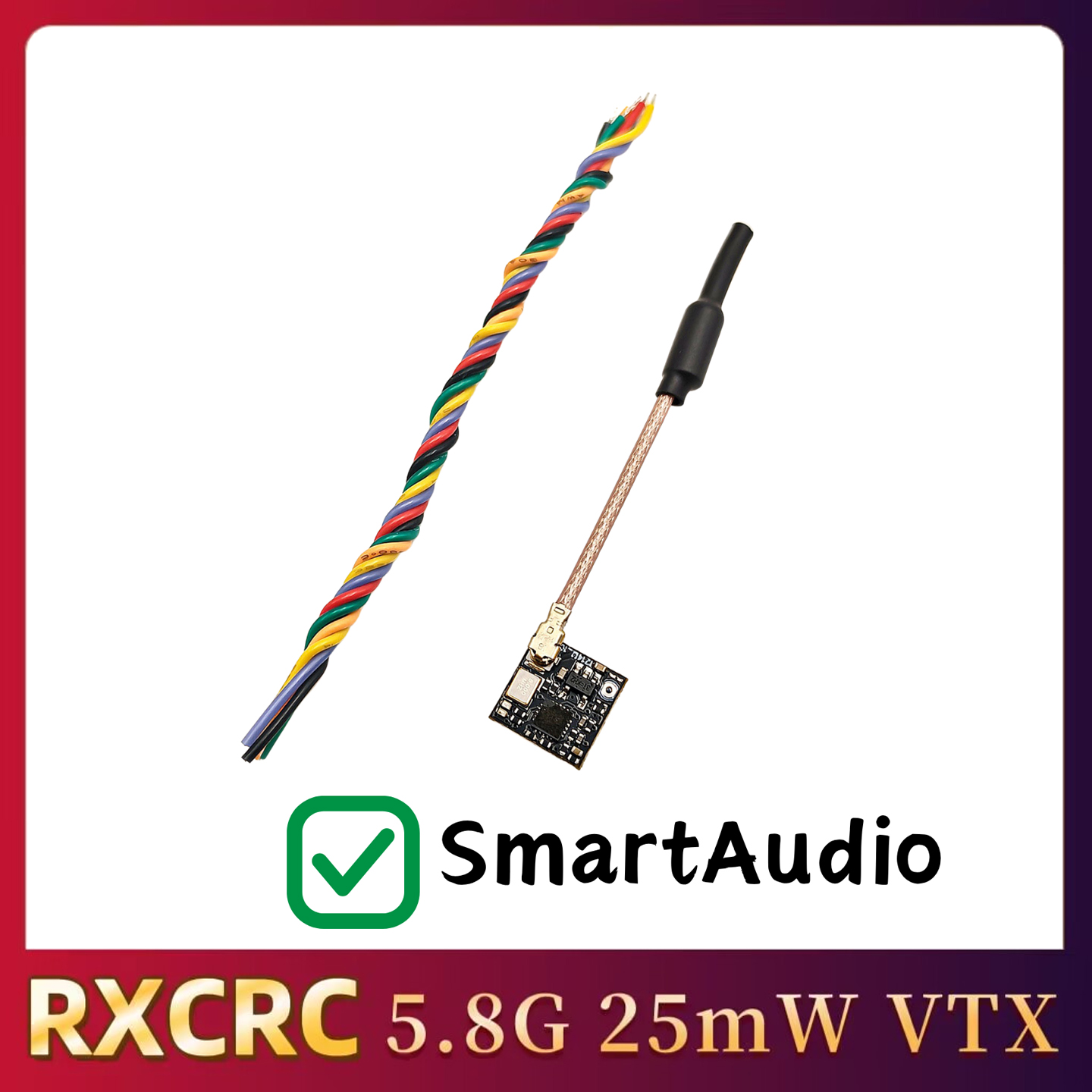 RXCRC 5.8GHz 48CH FPV 25mW Ana - Drone Rc Controller And Receiver recension och pris